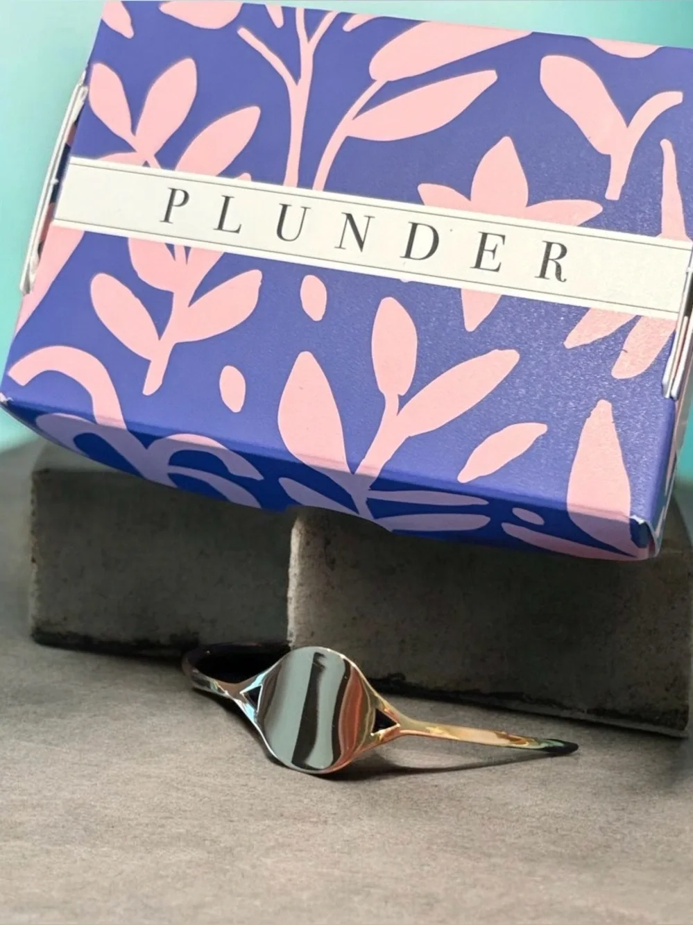 Plunder Polished Golf-tone Signet Engravable Bangle